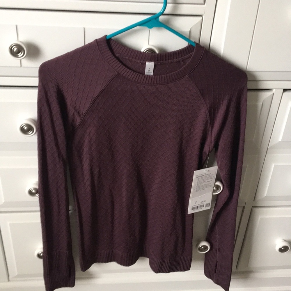 Lululemon rest less pullover maroon burgundy
